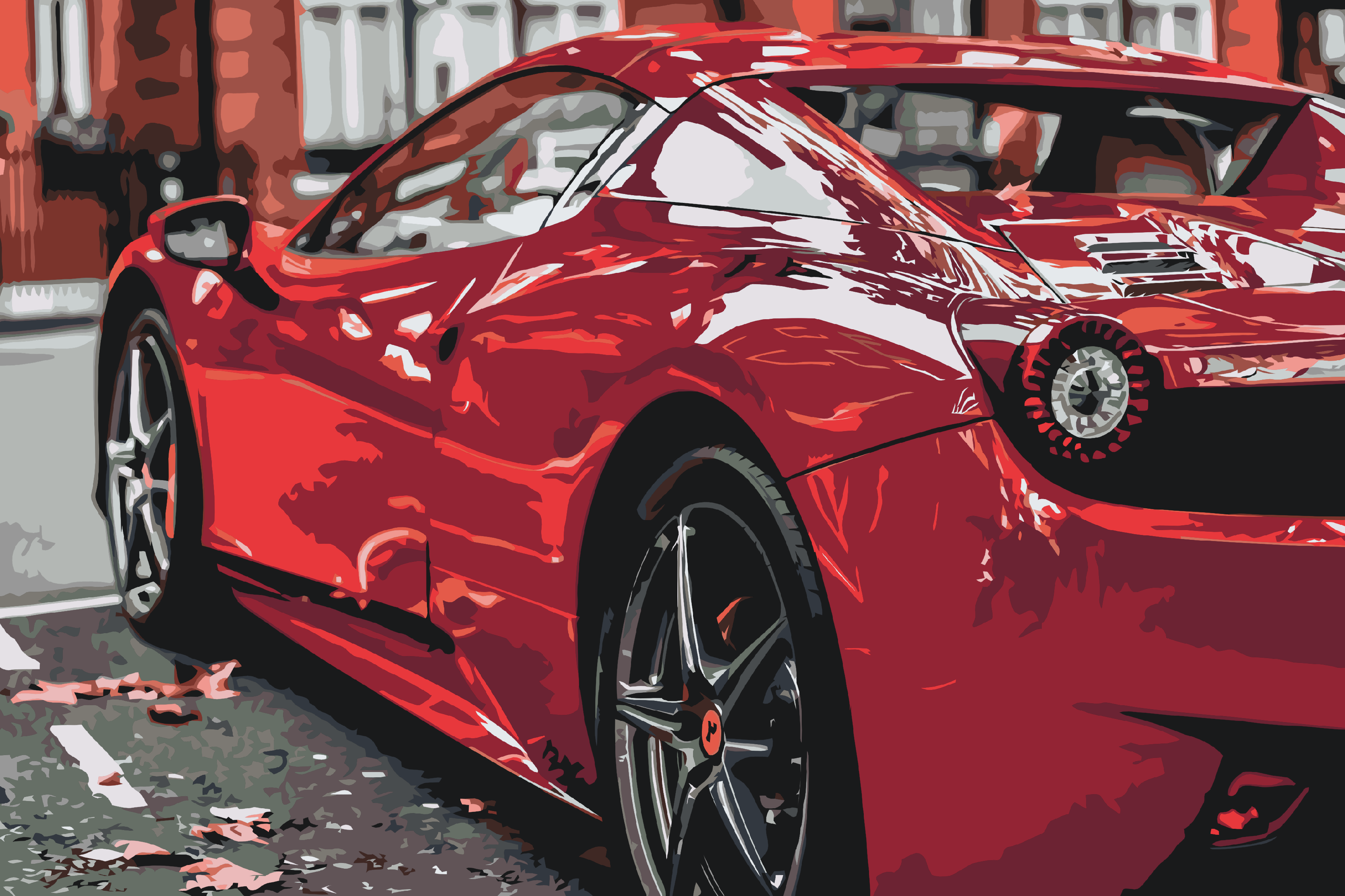 Paint by Number - Ferrari 4