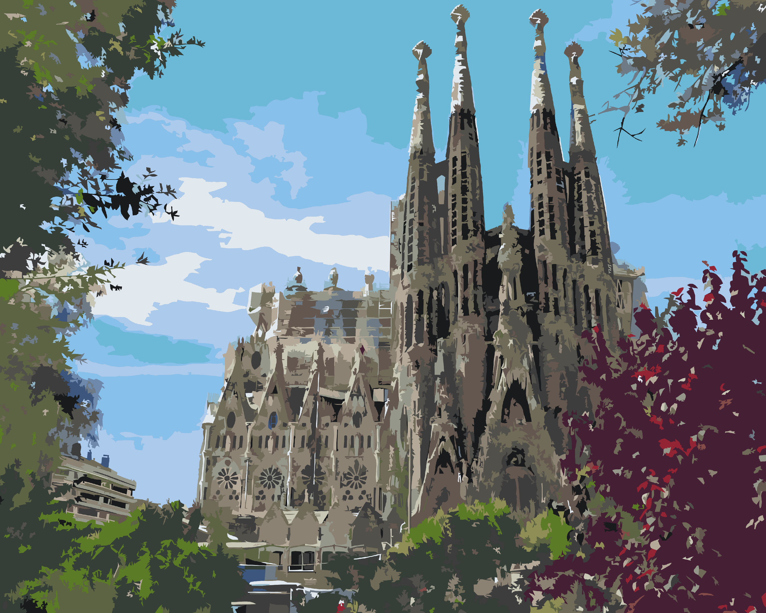 Paint by Number - Sagrada Familia