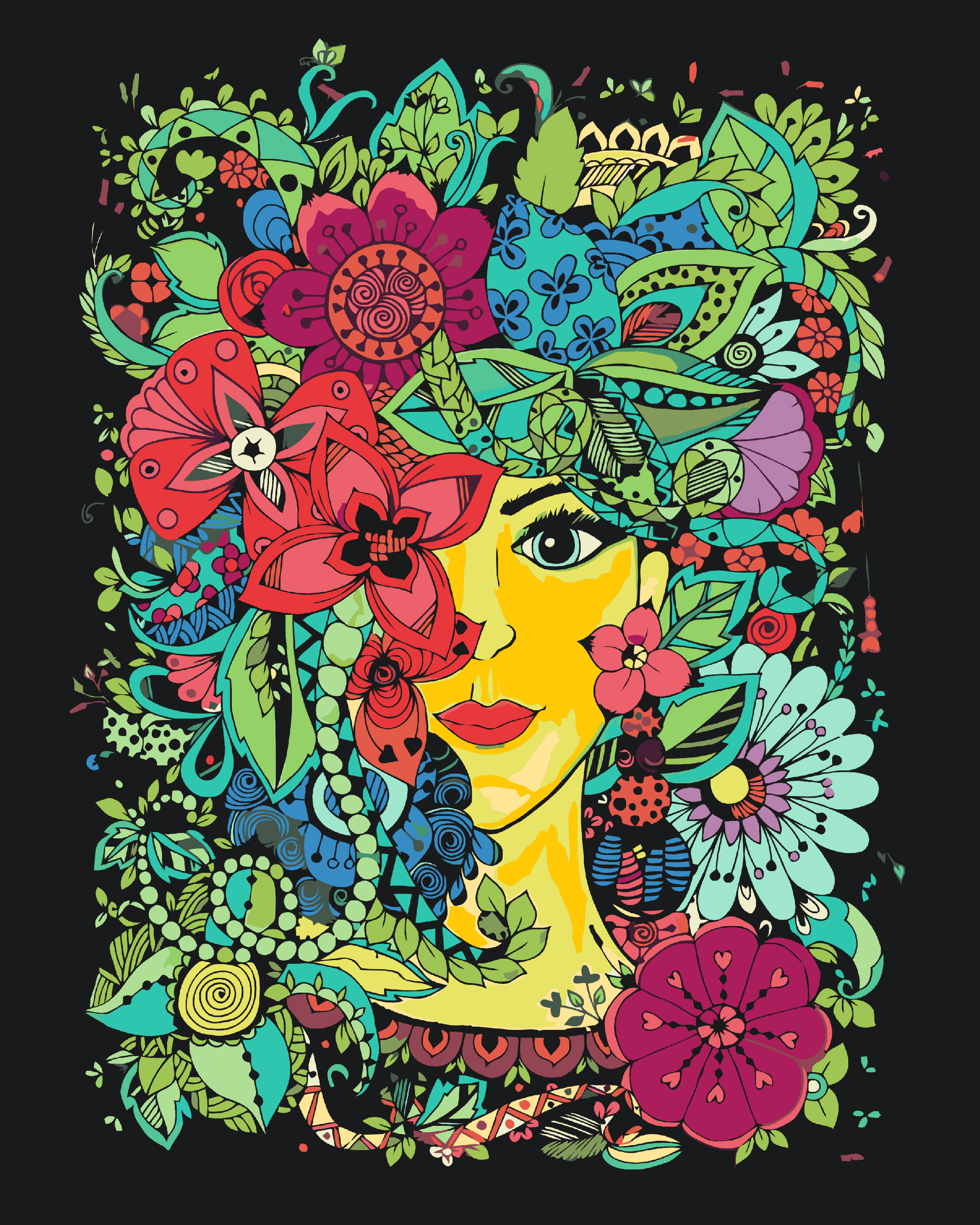 Paint by Number - Woman Mandala