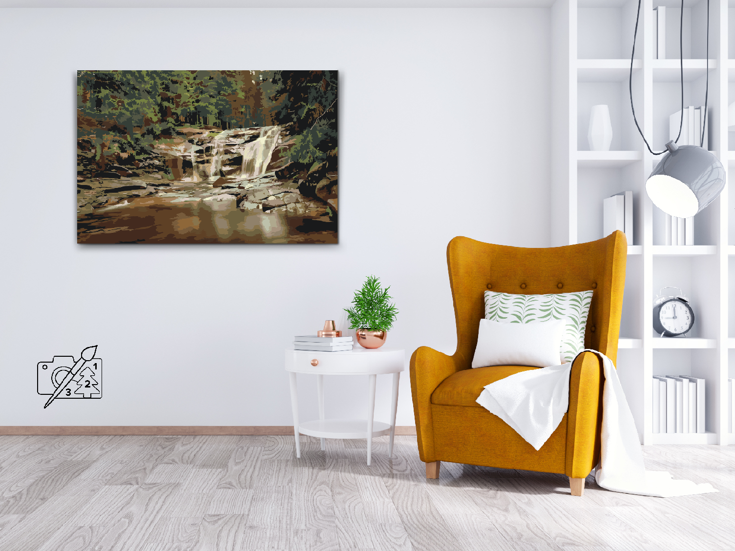 Paint by Number - Giant Mountains - Mumlava Waterfall