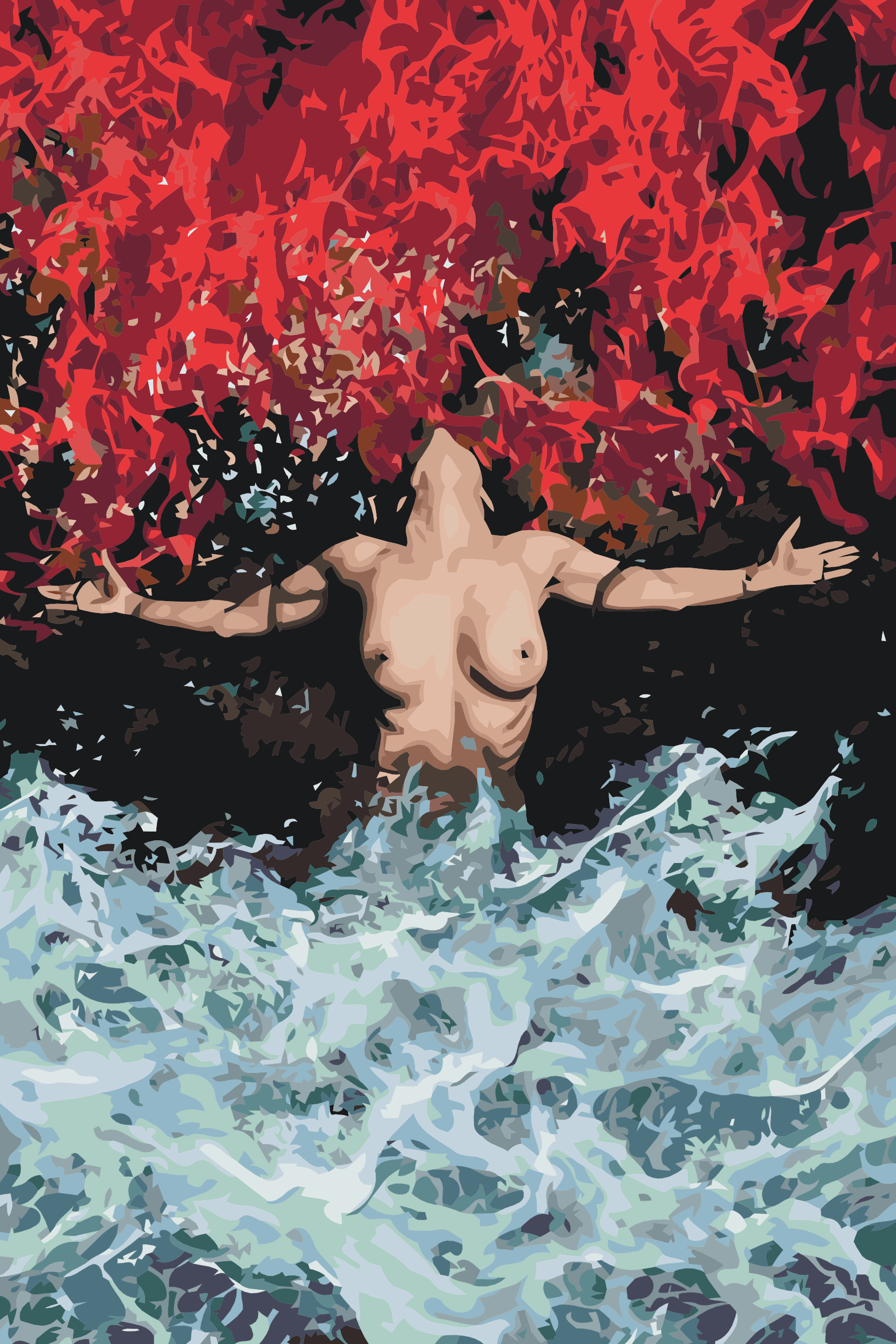 Paint by Number - Woman, Fire, Water