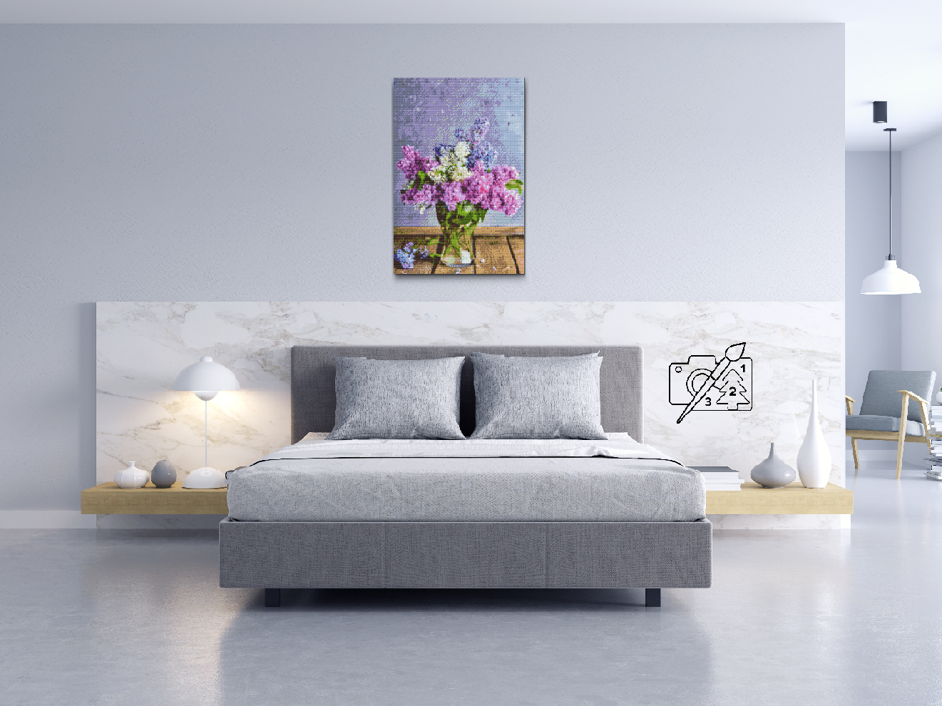 Diamond Painting - Lilacs in a vase