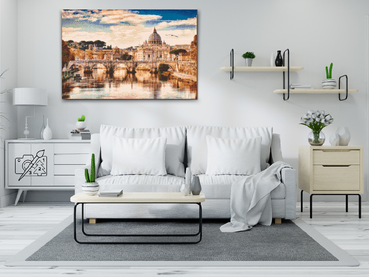 Diamond Painting - View of the Vatican