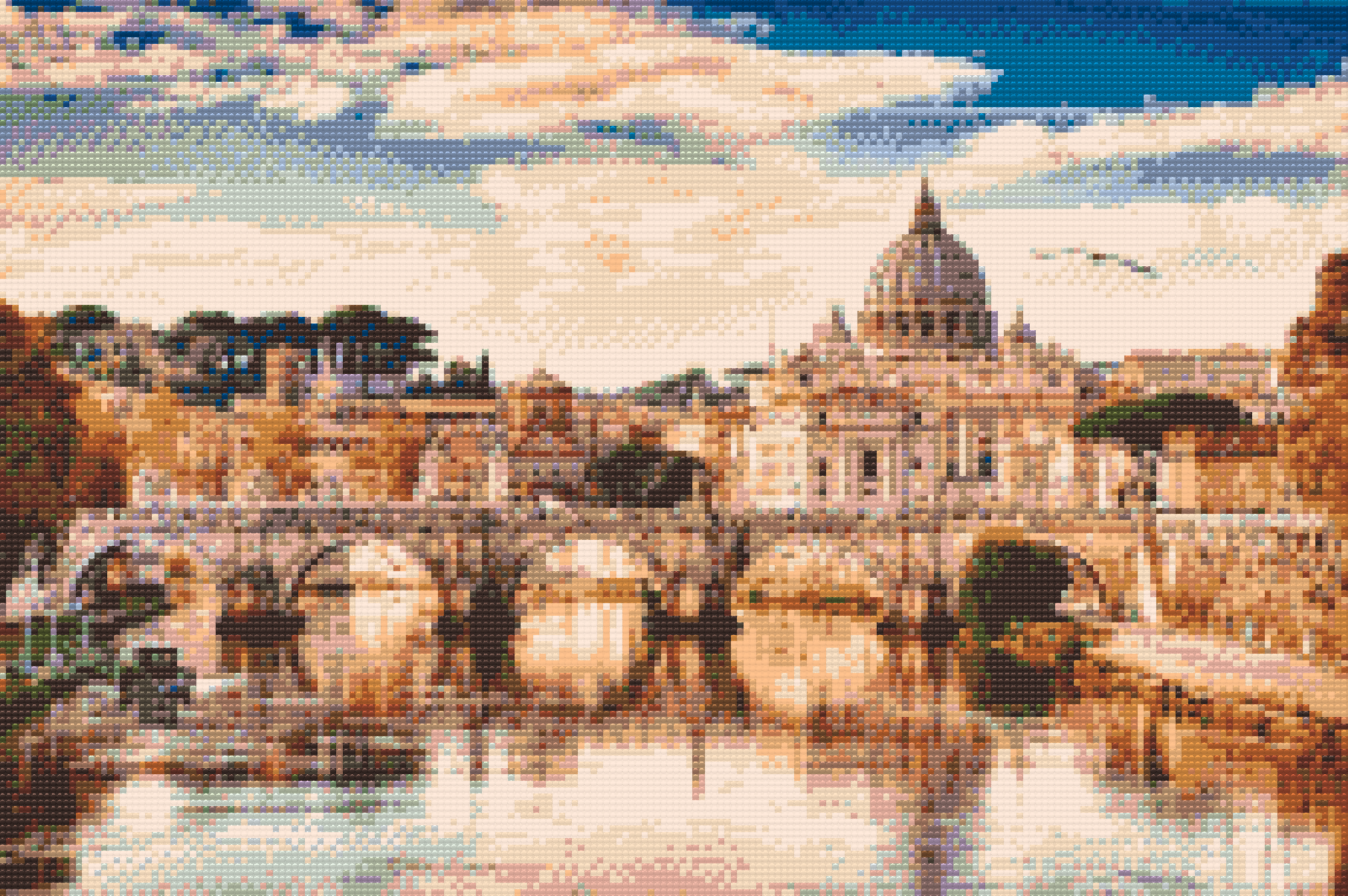 Diamond Painting - View of the Vatican
