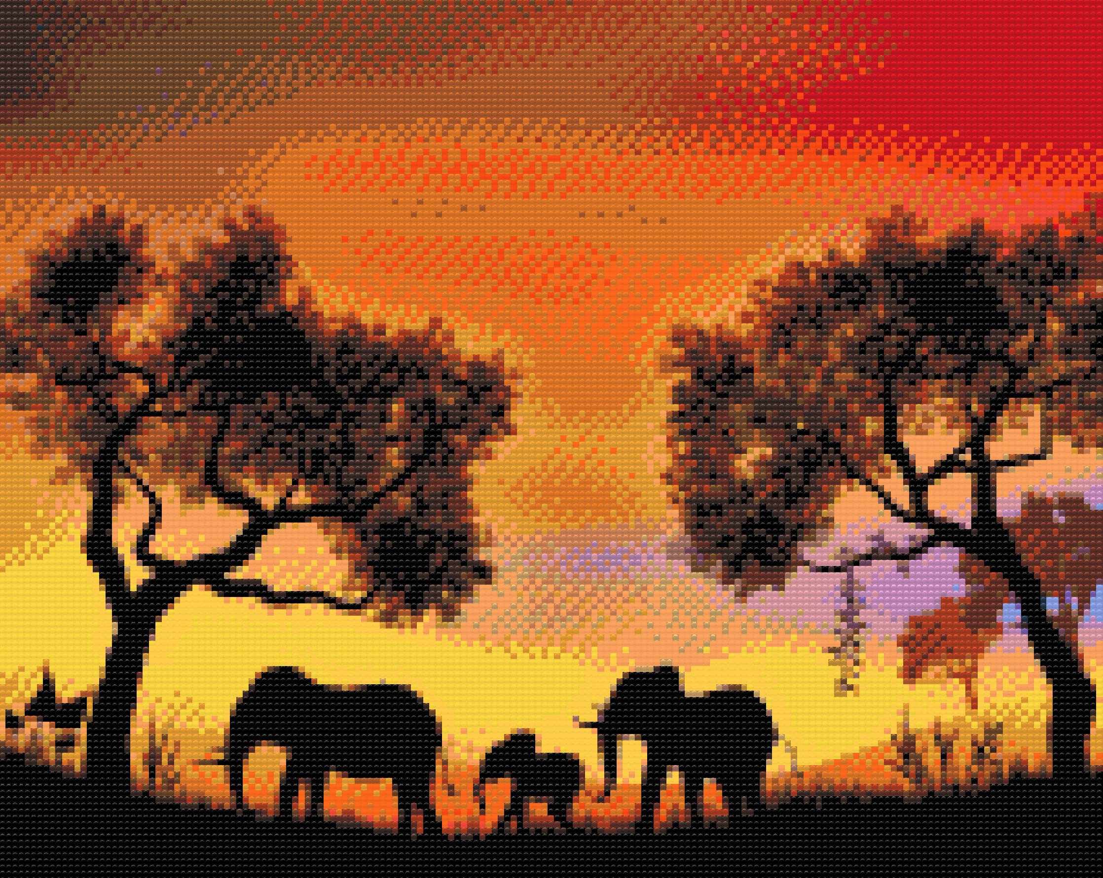 Diamond Painting - Elephant Family