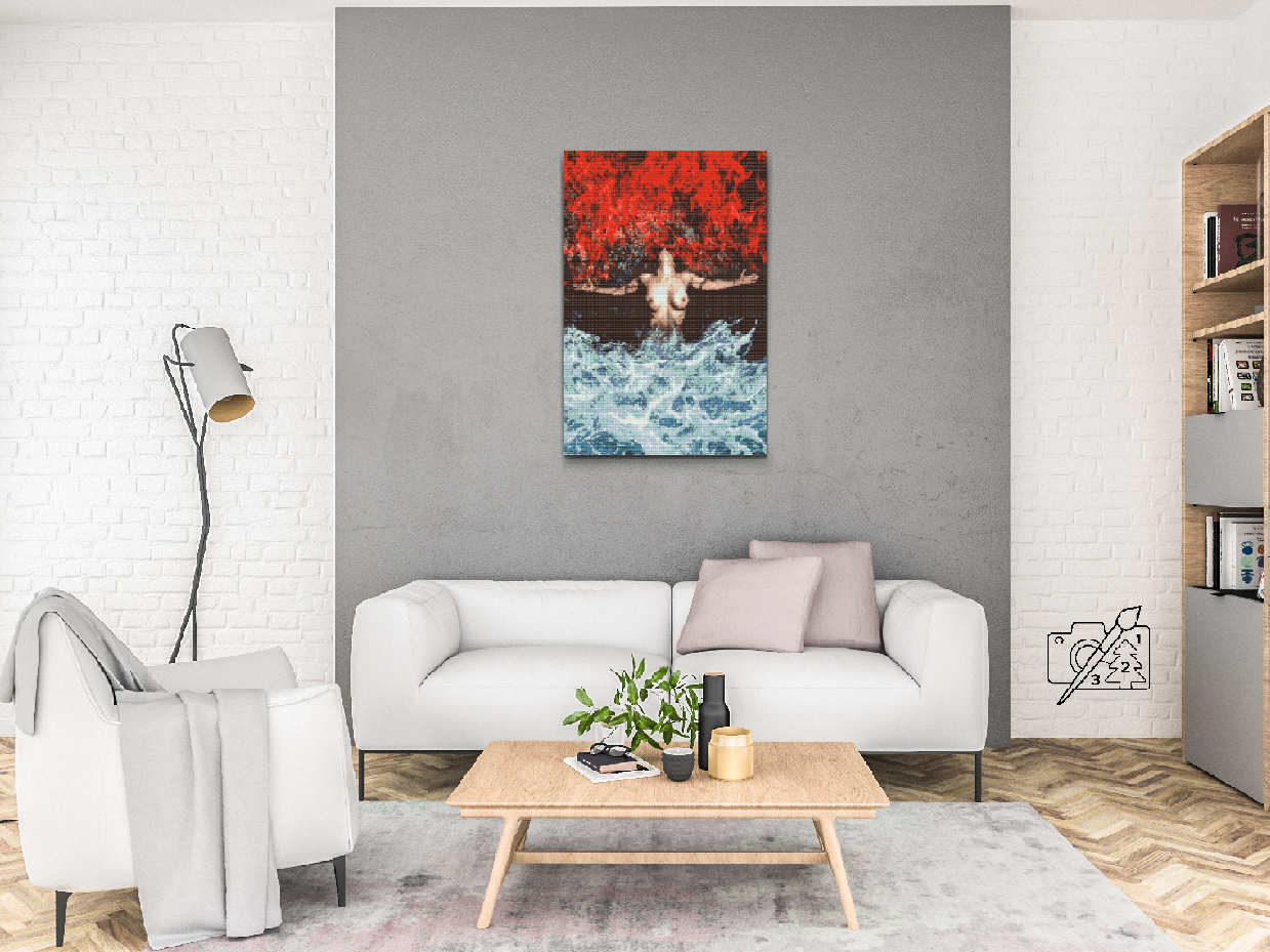 Diamond Painting - Woman, Fire, Water