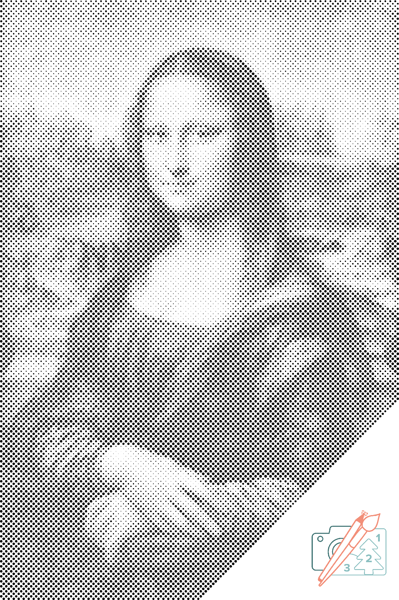 Dotting points - Leonardo da Vinci - Mona Lisa