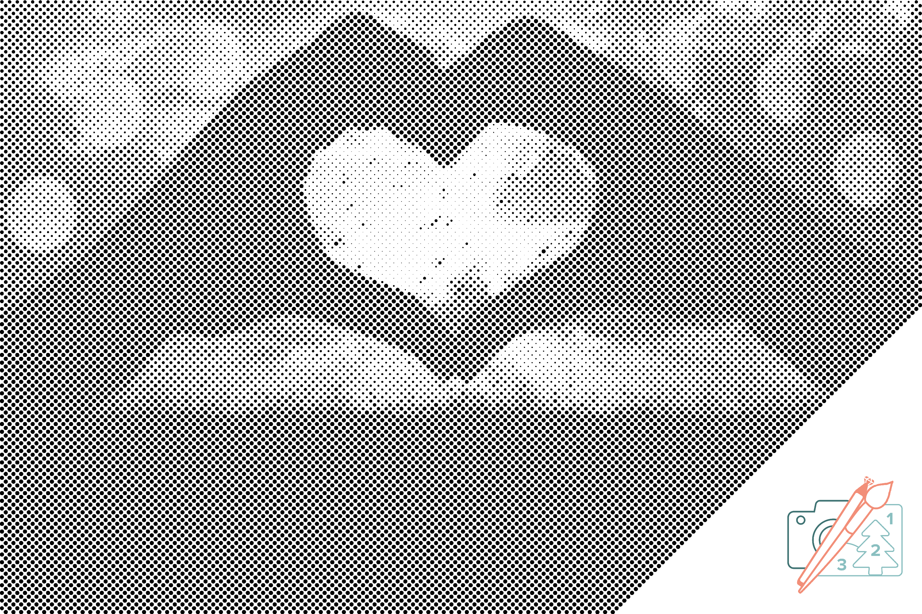 Dotting points - Hands in the Shape of a Heart