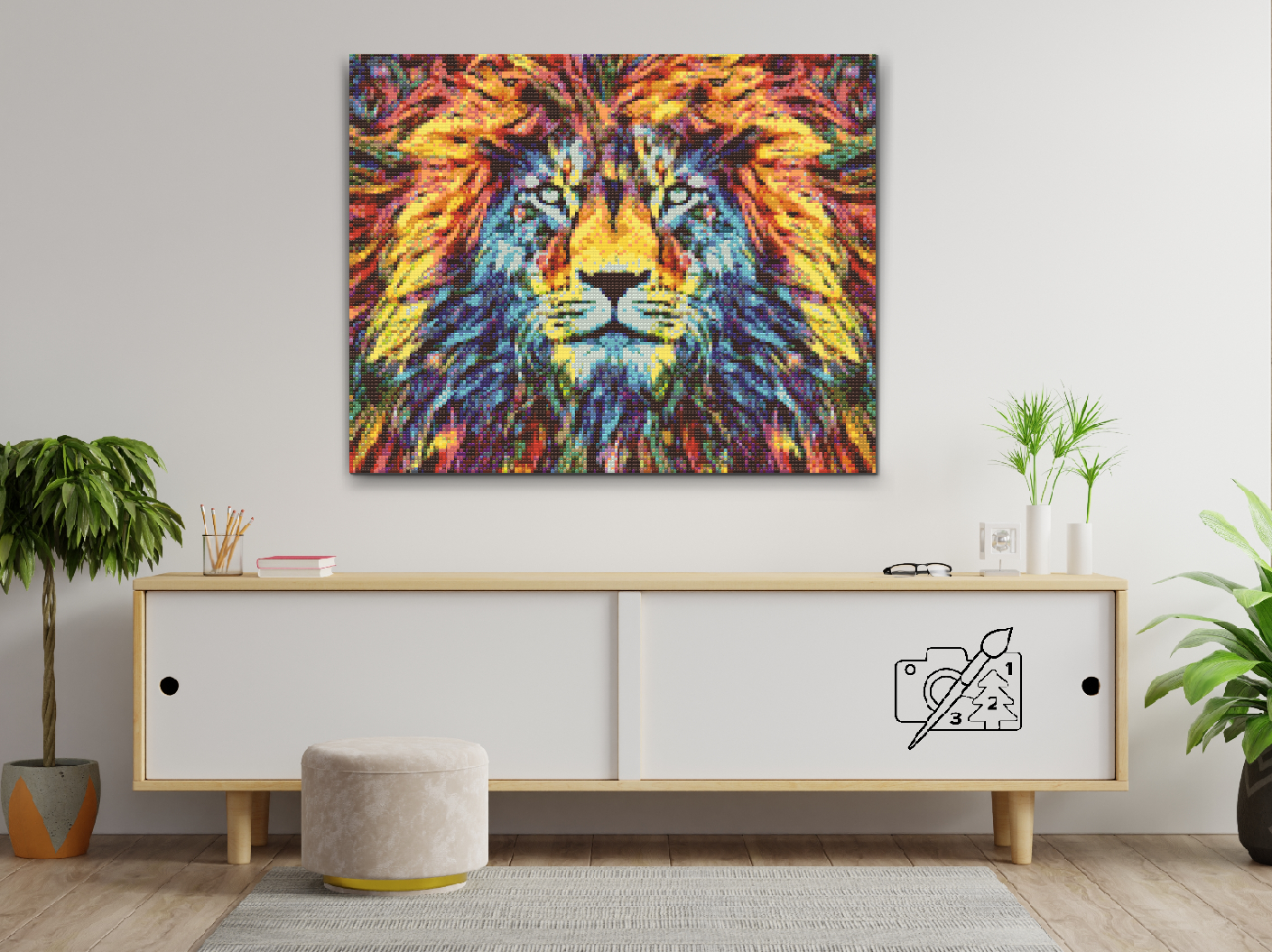 Diamond Painting - Colorful Lion