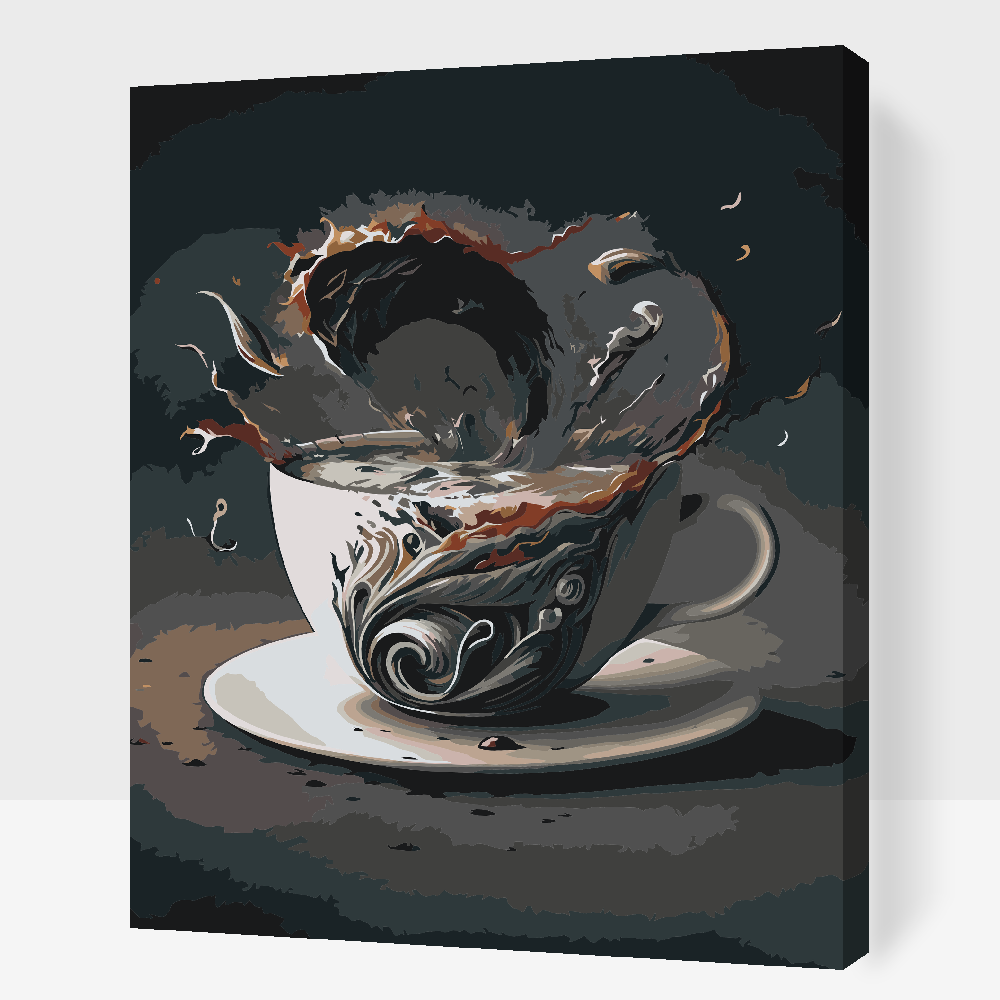 Malování podle čísel - Coffee Tsunami