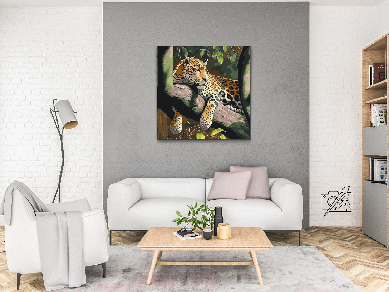 Paint by Number - Spotted Leopard