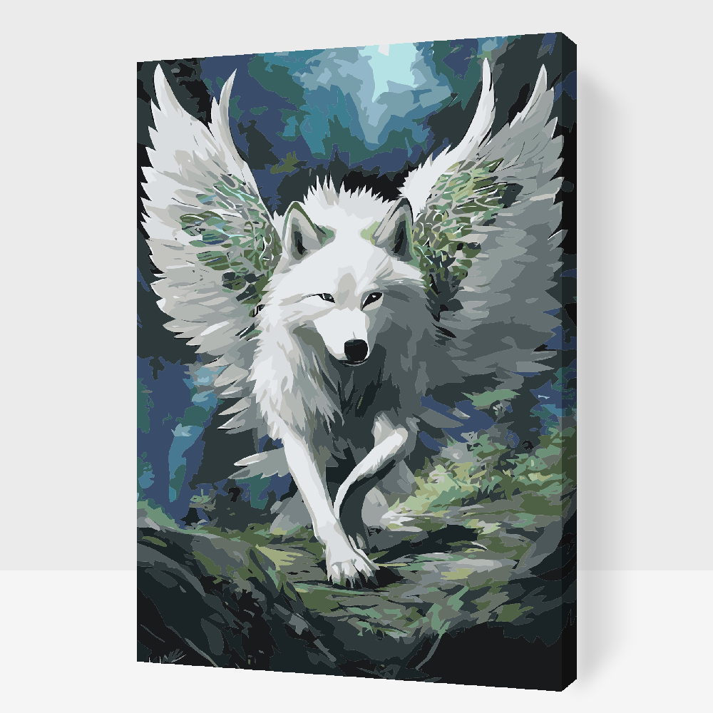Malování podle čísel - Angel Wolf