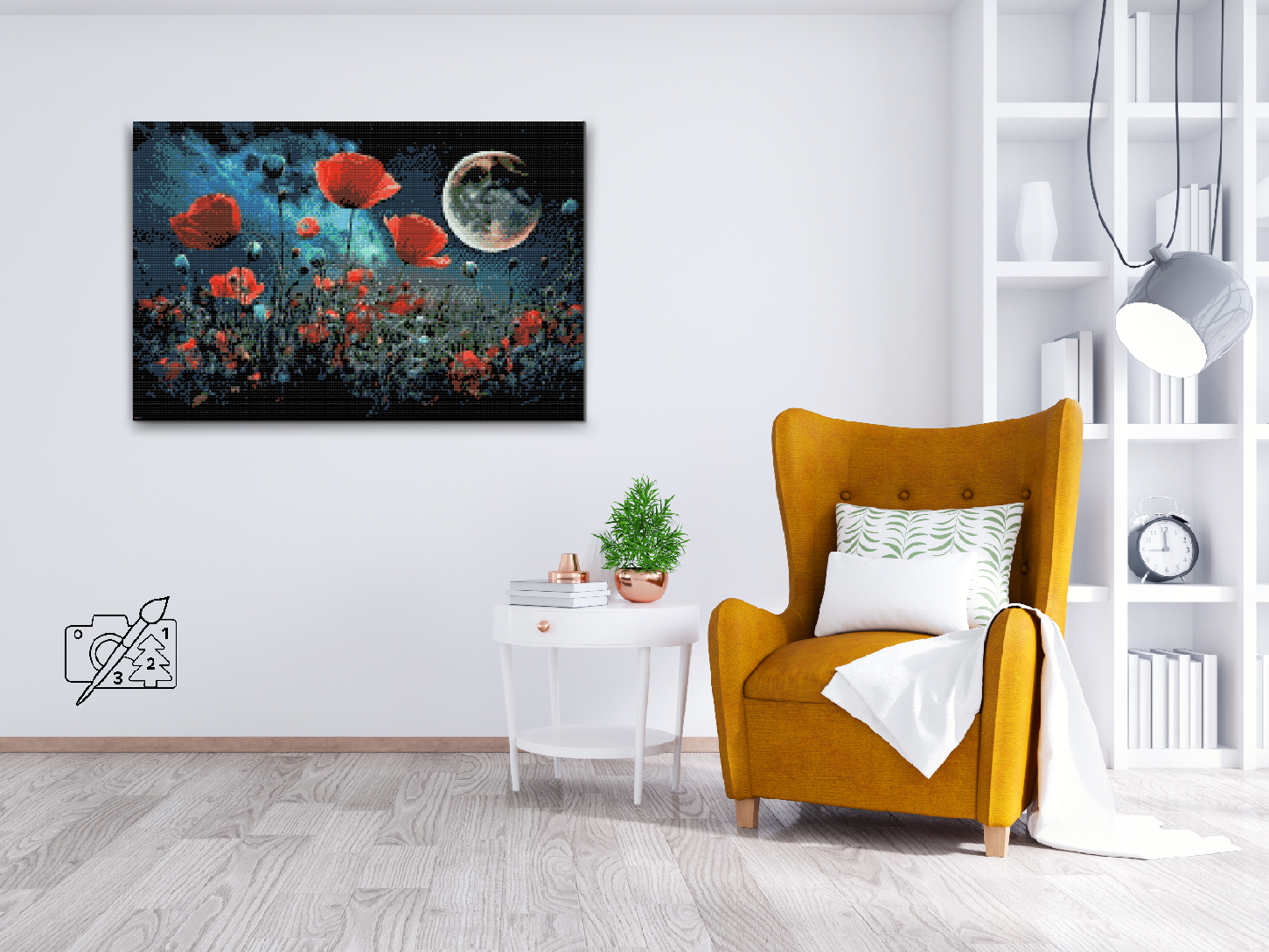 Diamond Painting - Poppies in the Moonlight