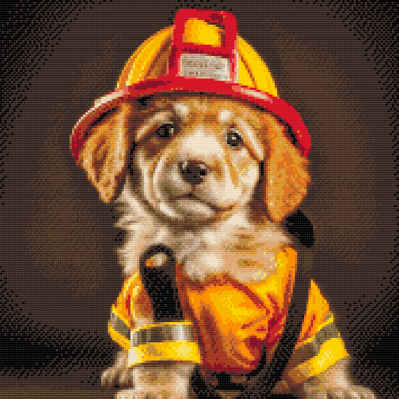 Diamond Painting - Fireman's dog