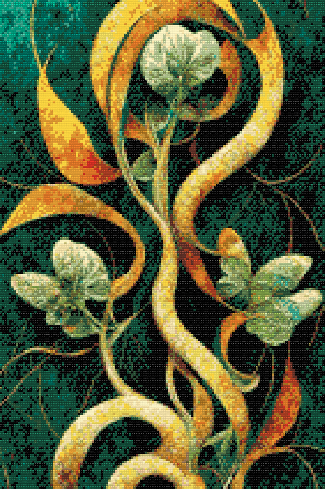 Diamond Painting - Abstract Flower