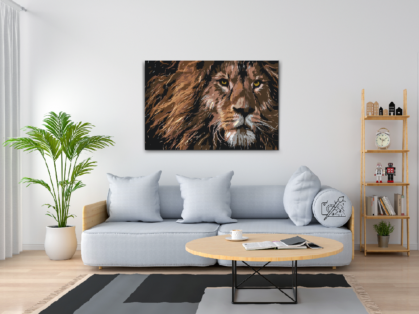 Paint by Number - Predatory Look of a Lion