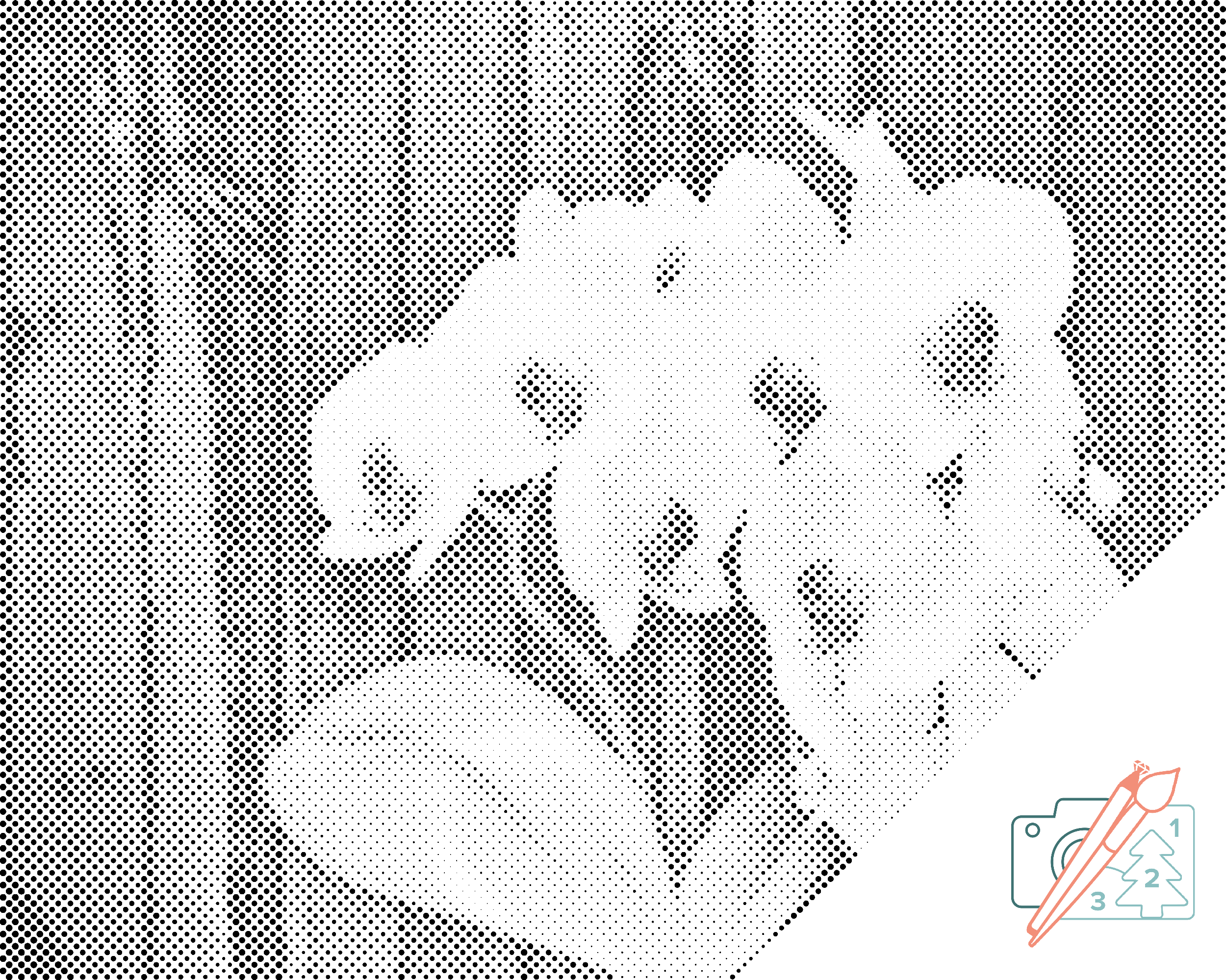 Dotting points - White Orchid