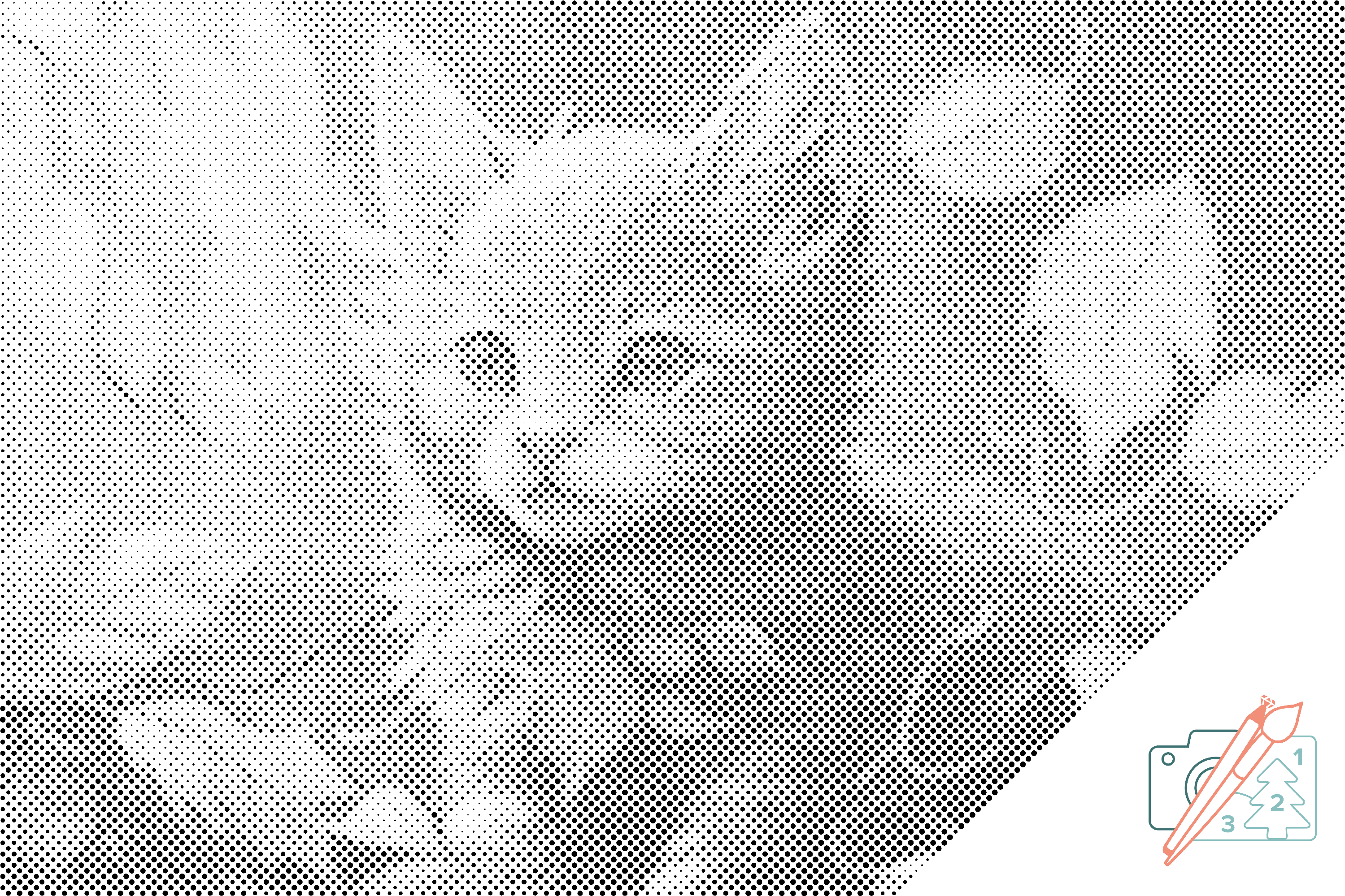 Dotting points - Kitten amongst the Leaves