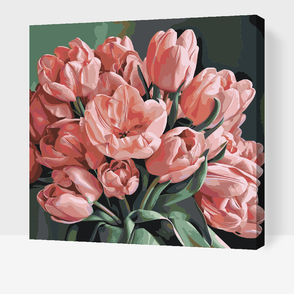 Malování podle čísel - A Romantic Bouquet of Tulips