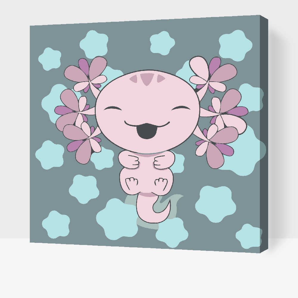 Malování podle čísel - Axolotl