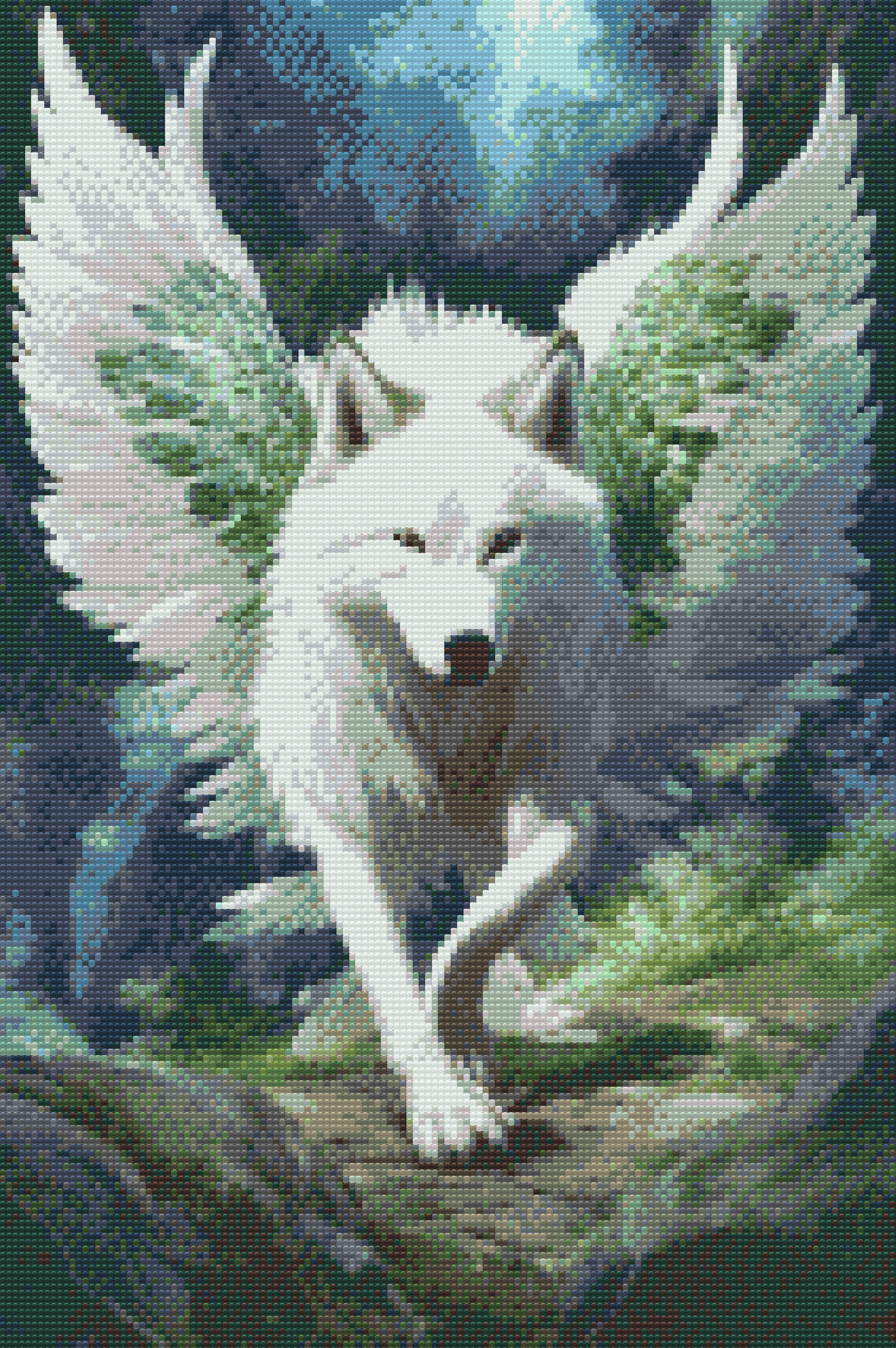 Diamond Painting - Angelic wolf