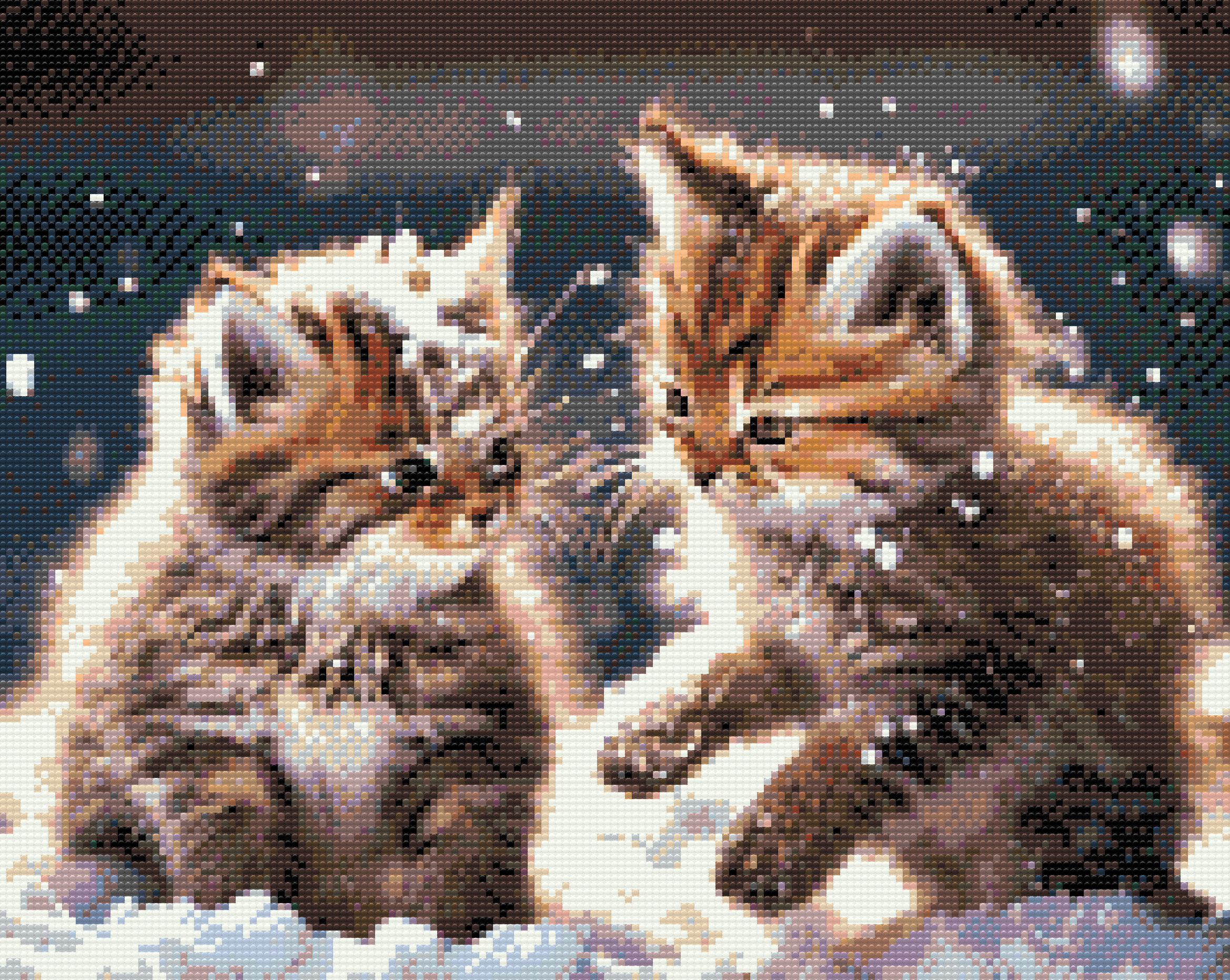 Diamond Painting - Kittens in the snow