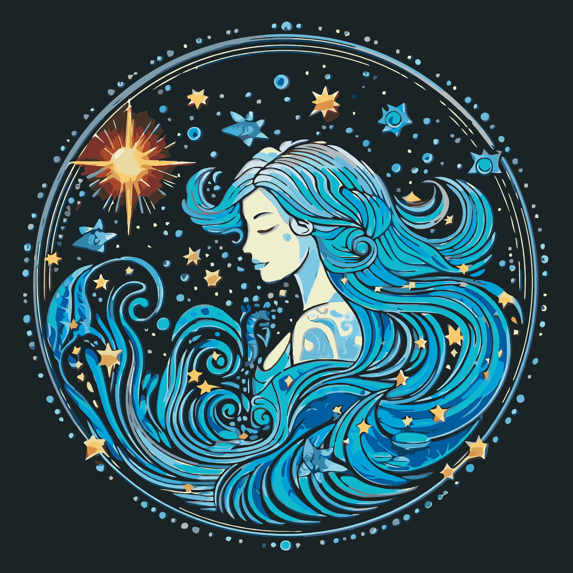 Paint by Number - Aquarius