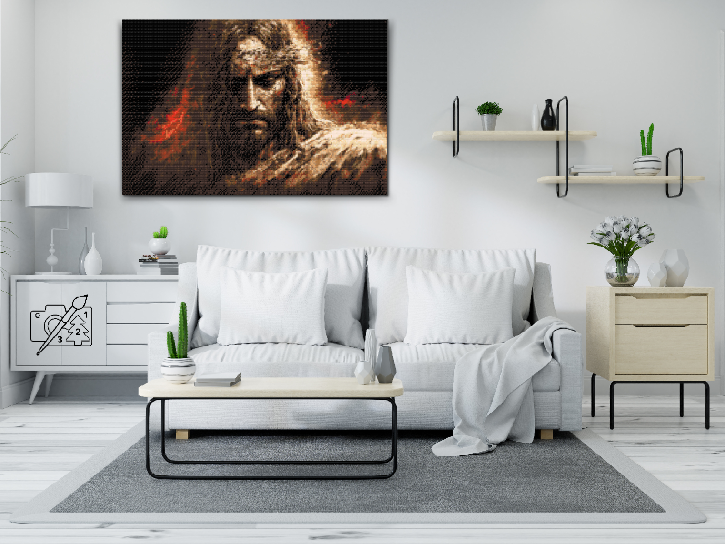 Diamond Painting - Jesus wearing his thorn crown