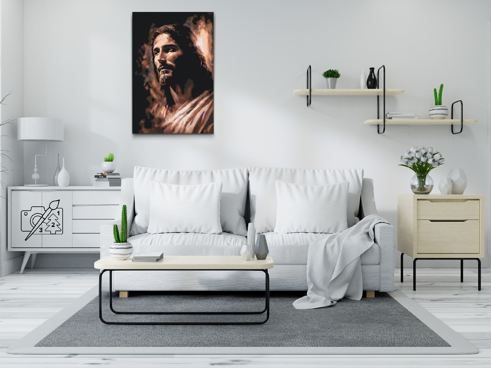 Paint by Number - Jesus 3