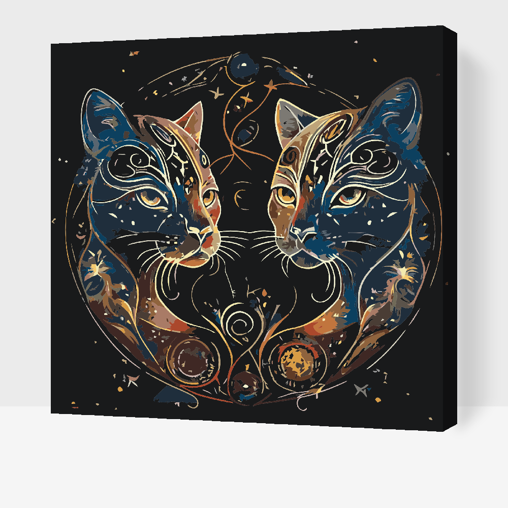 Malování podle čísel - Astrological cats