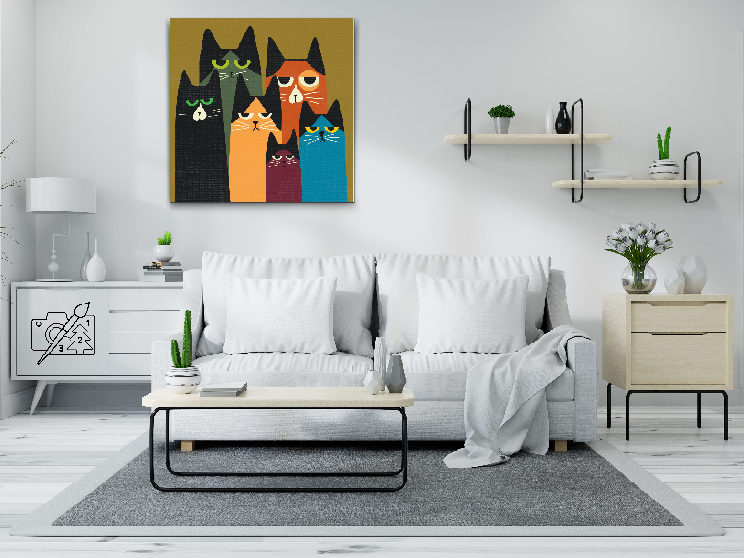 Paint by Number - Cat gang