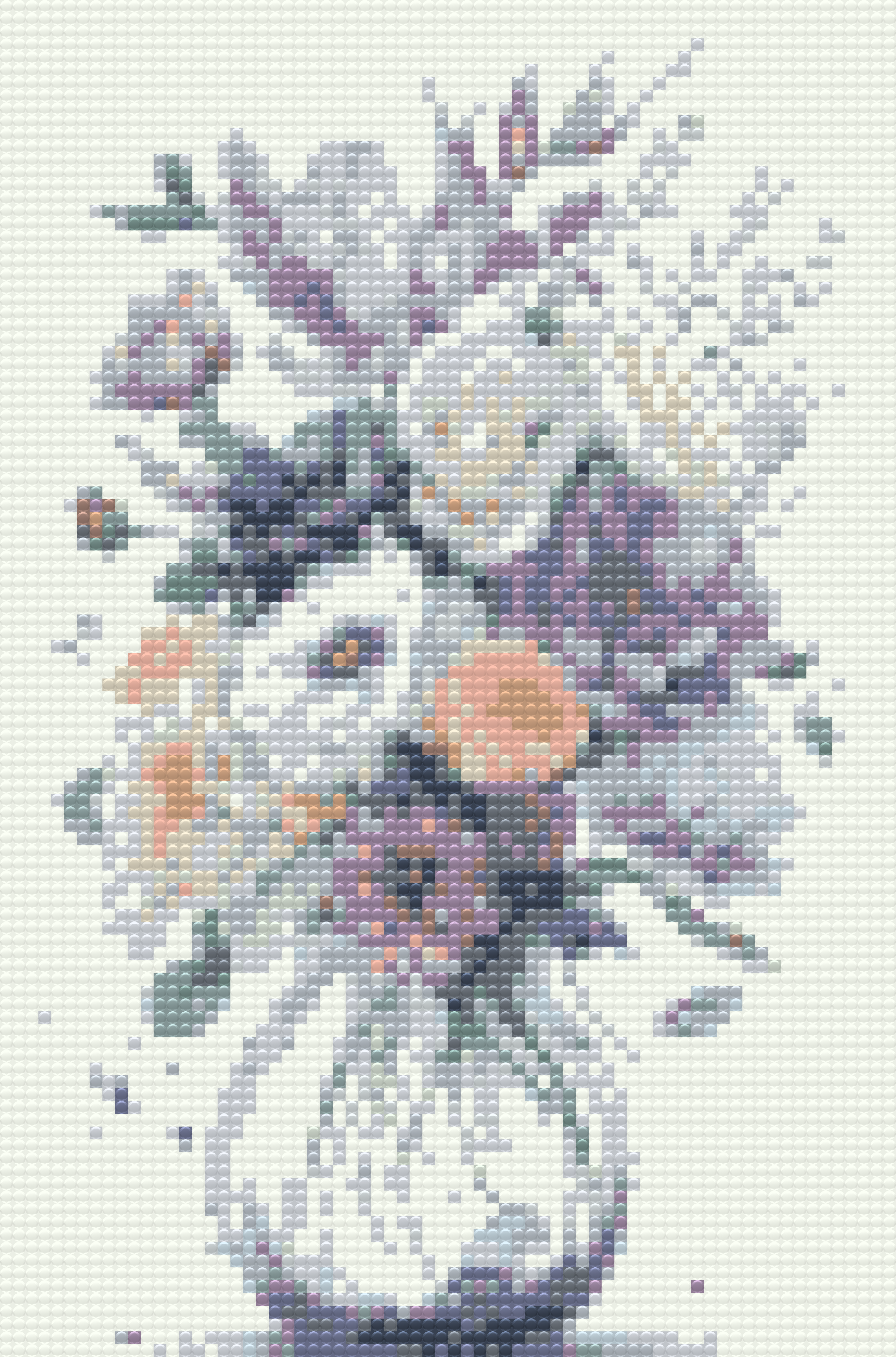 Diamond Painting - Purple flowers in a vase 2