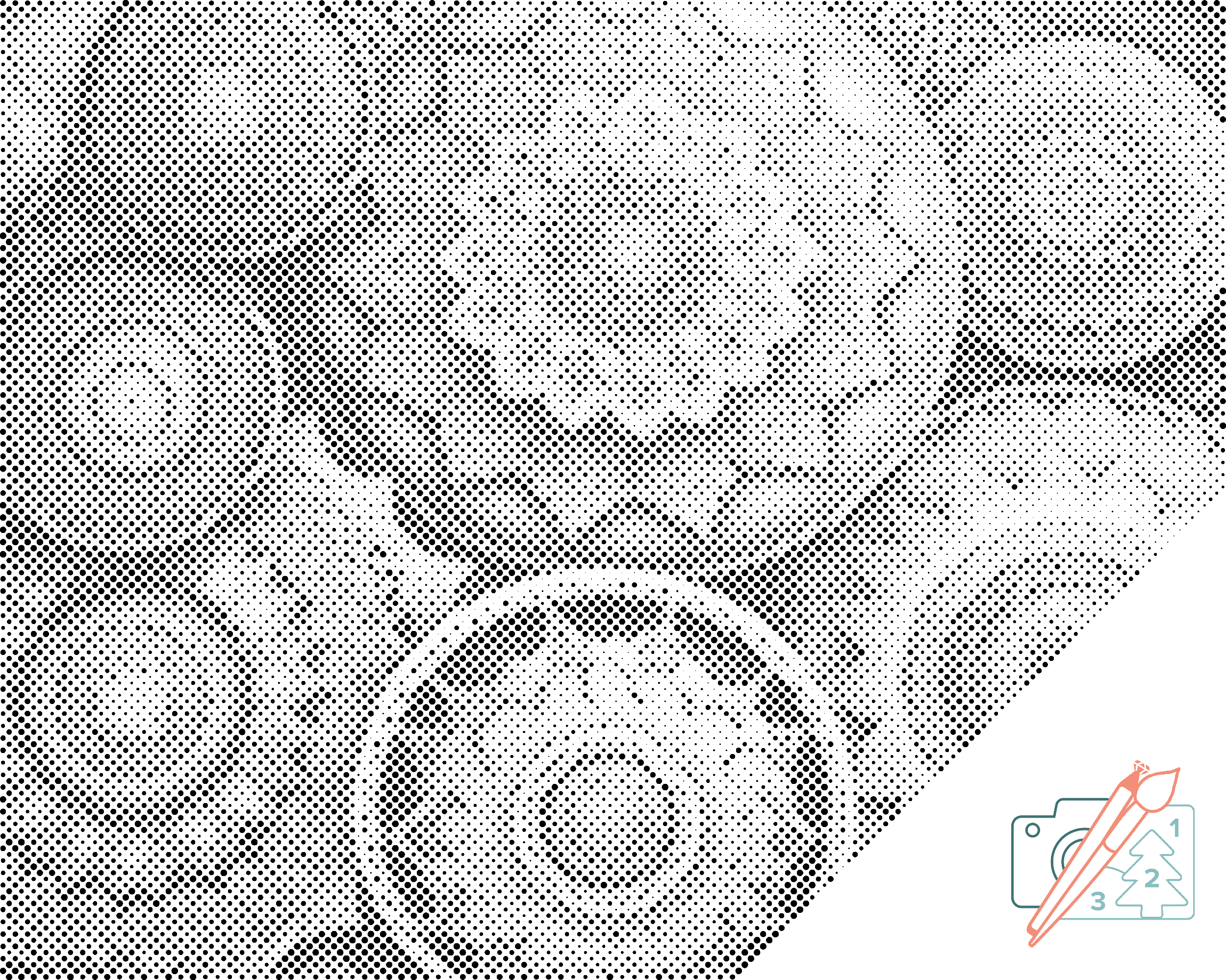 Dotting points - Floral Mandala pattern