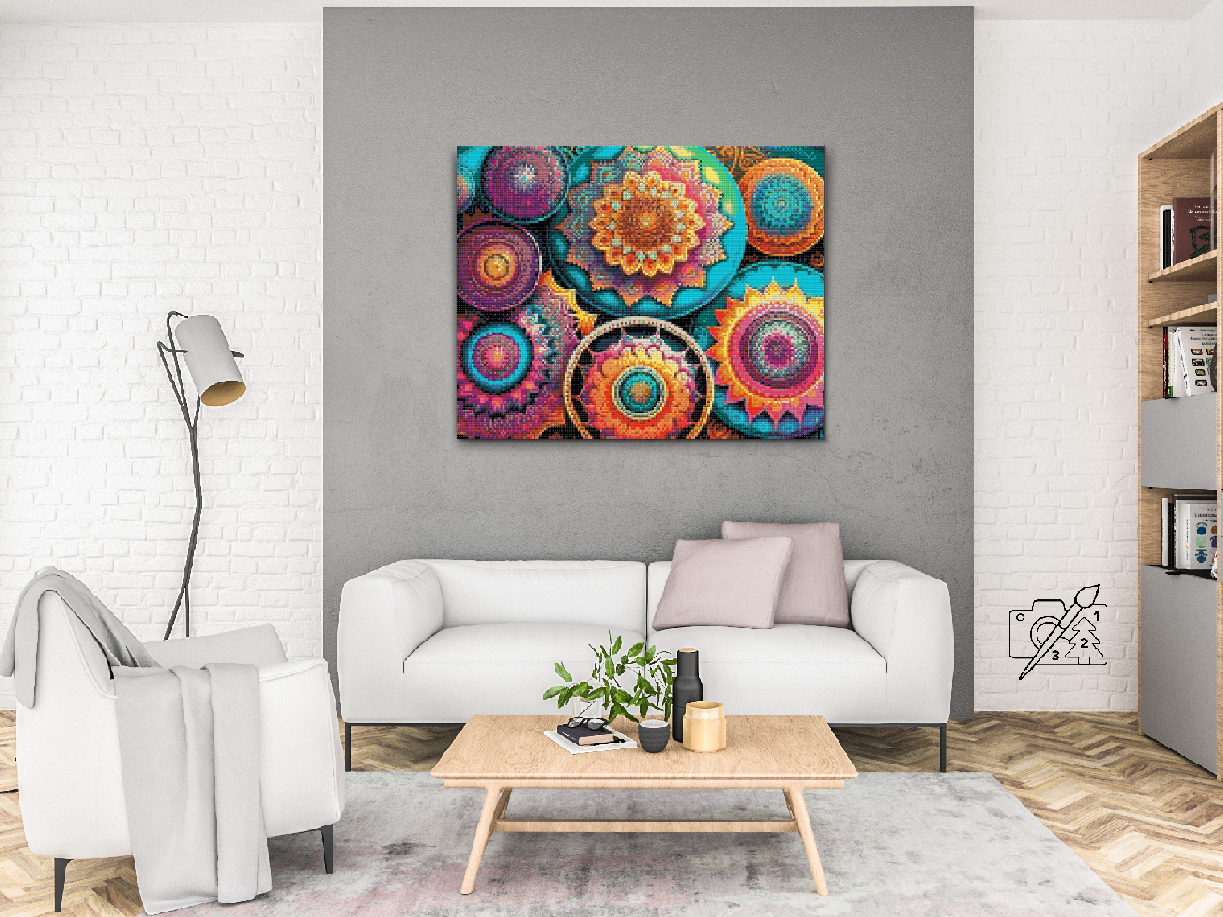 Diamond Painting - Floral Mandala pattern