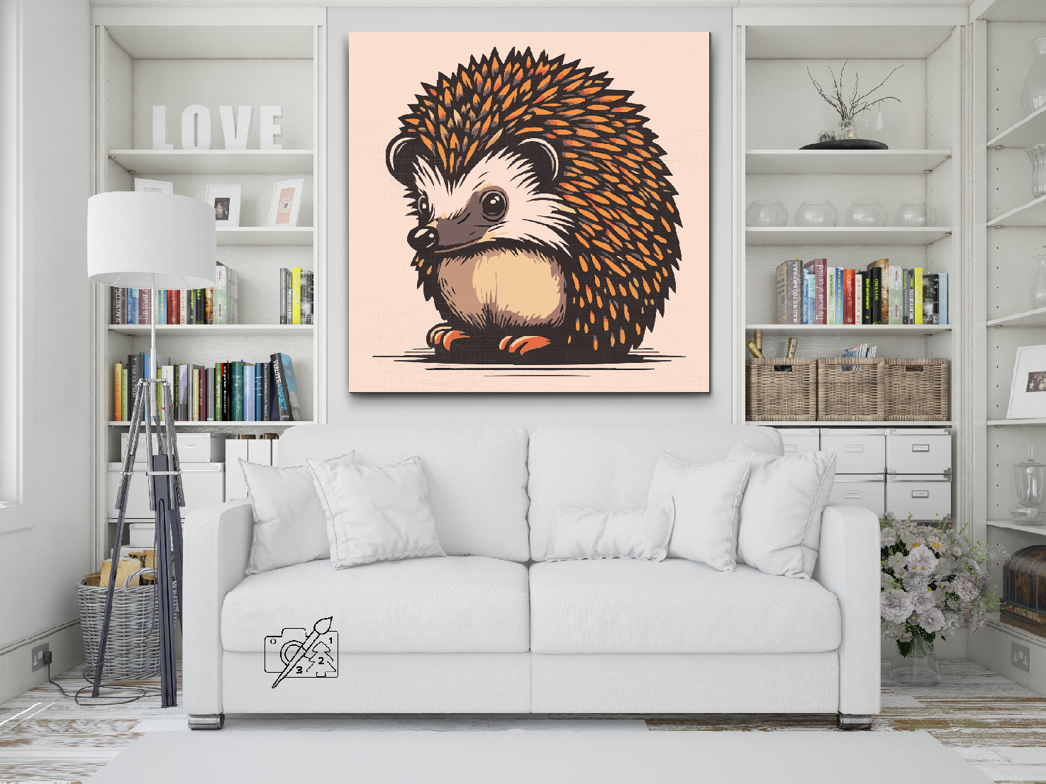 Paint by Number - Cute hedgehog