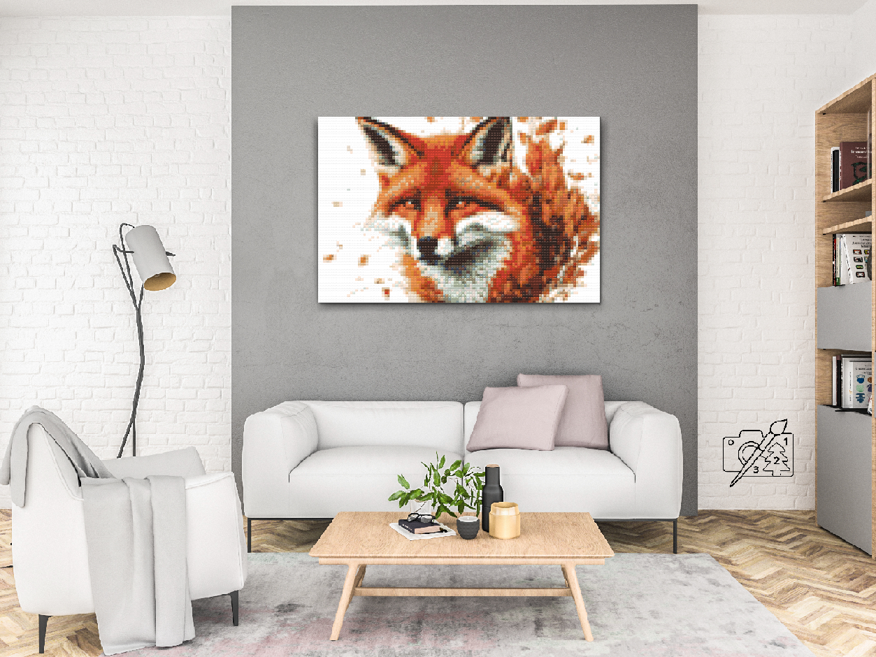 Diamond Painting - Fox in the leaves