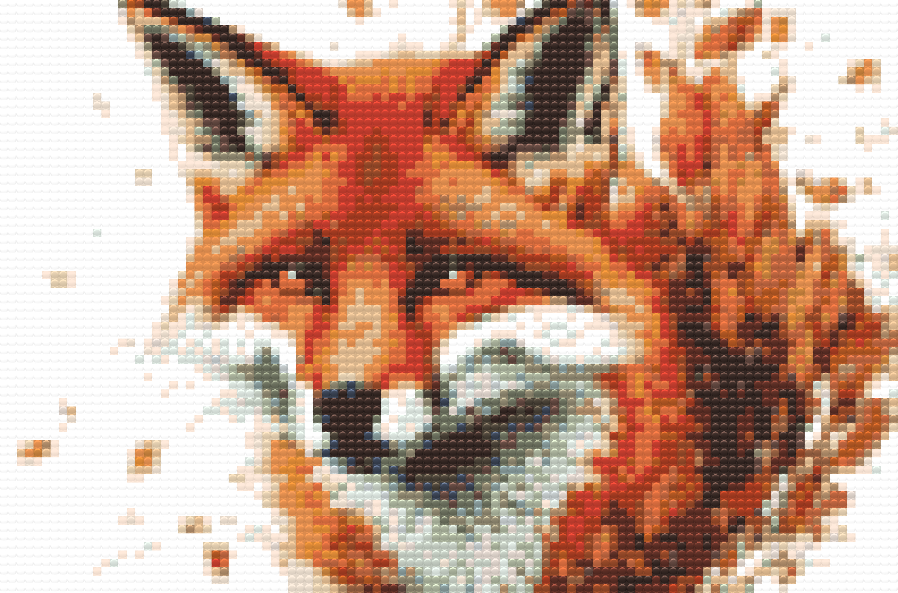 Diamond Painting - Fox in the leaves