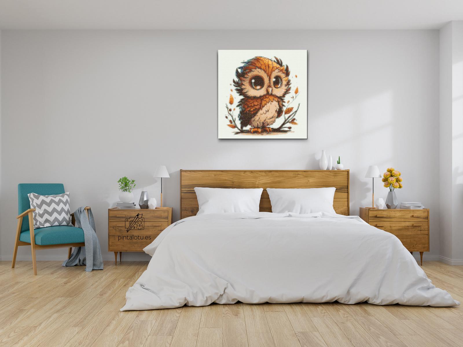 Diamond Paintings - Wide-eyed owl