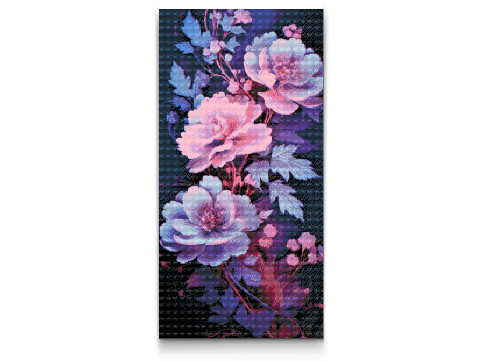 Diamantové malování - Violet blue roses