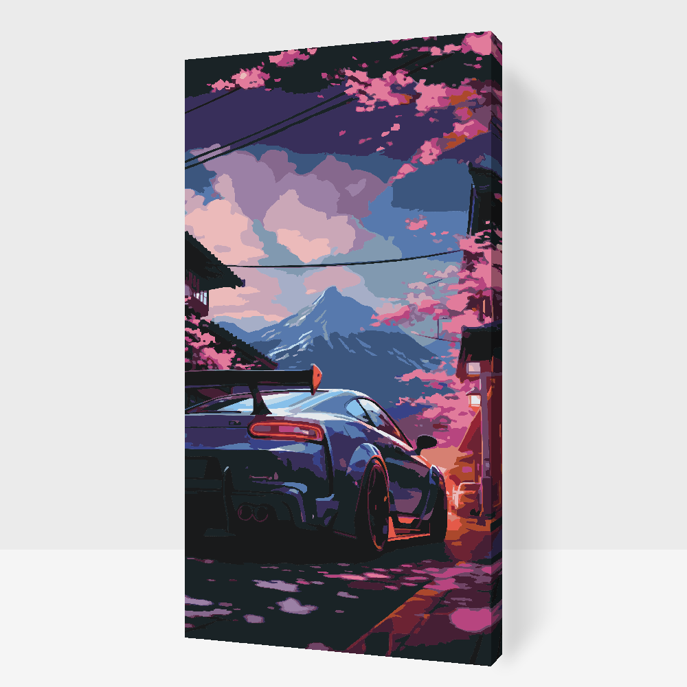Malování podle čísel - Car in Japan