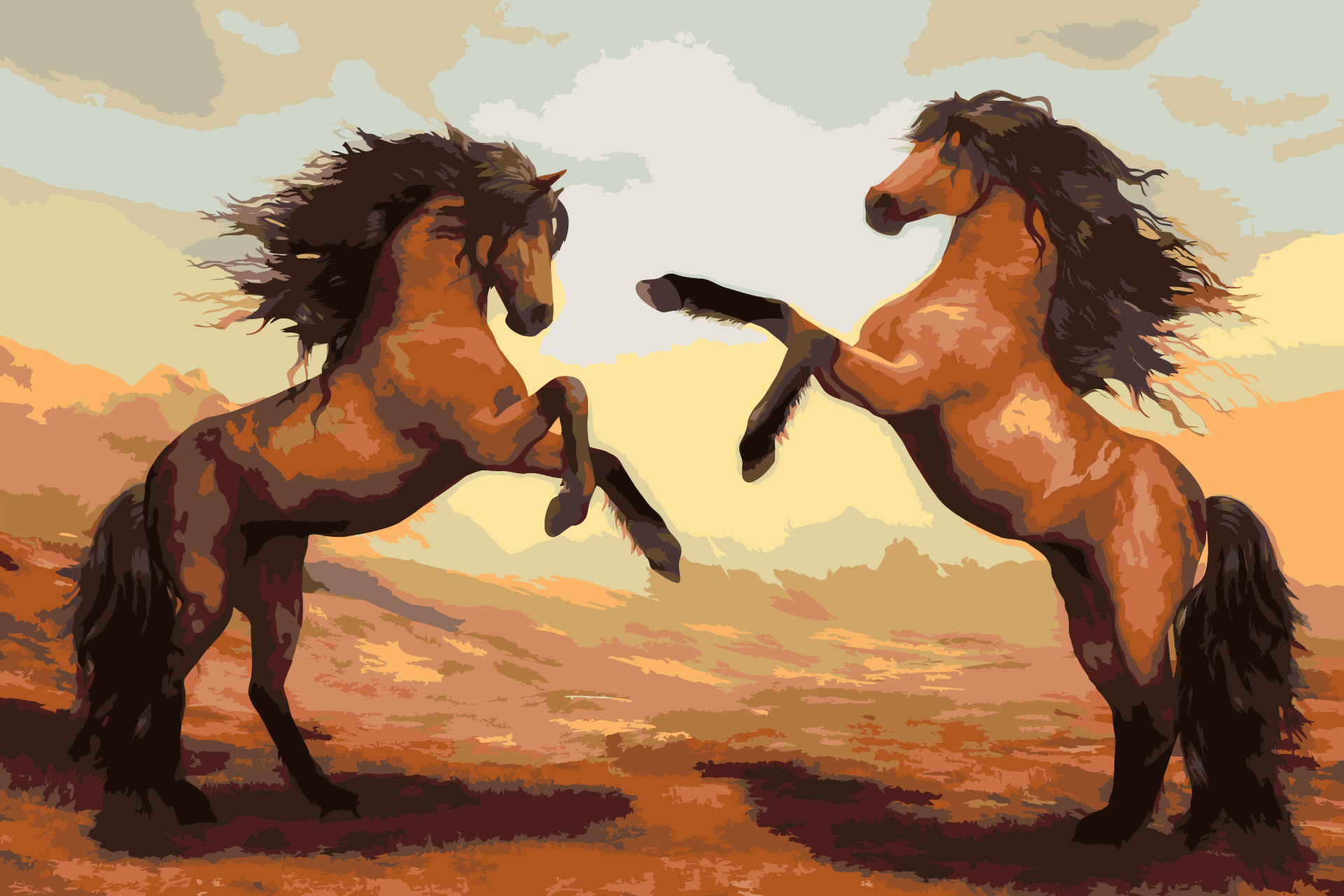Paint by Number - Horses