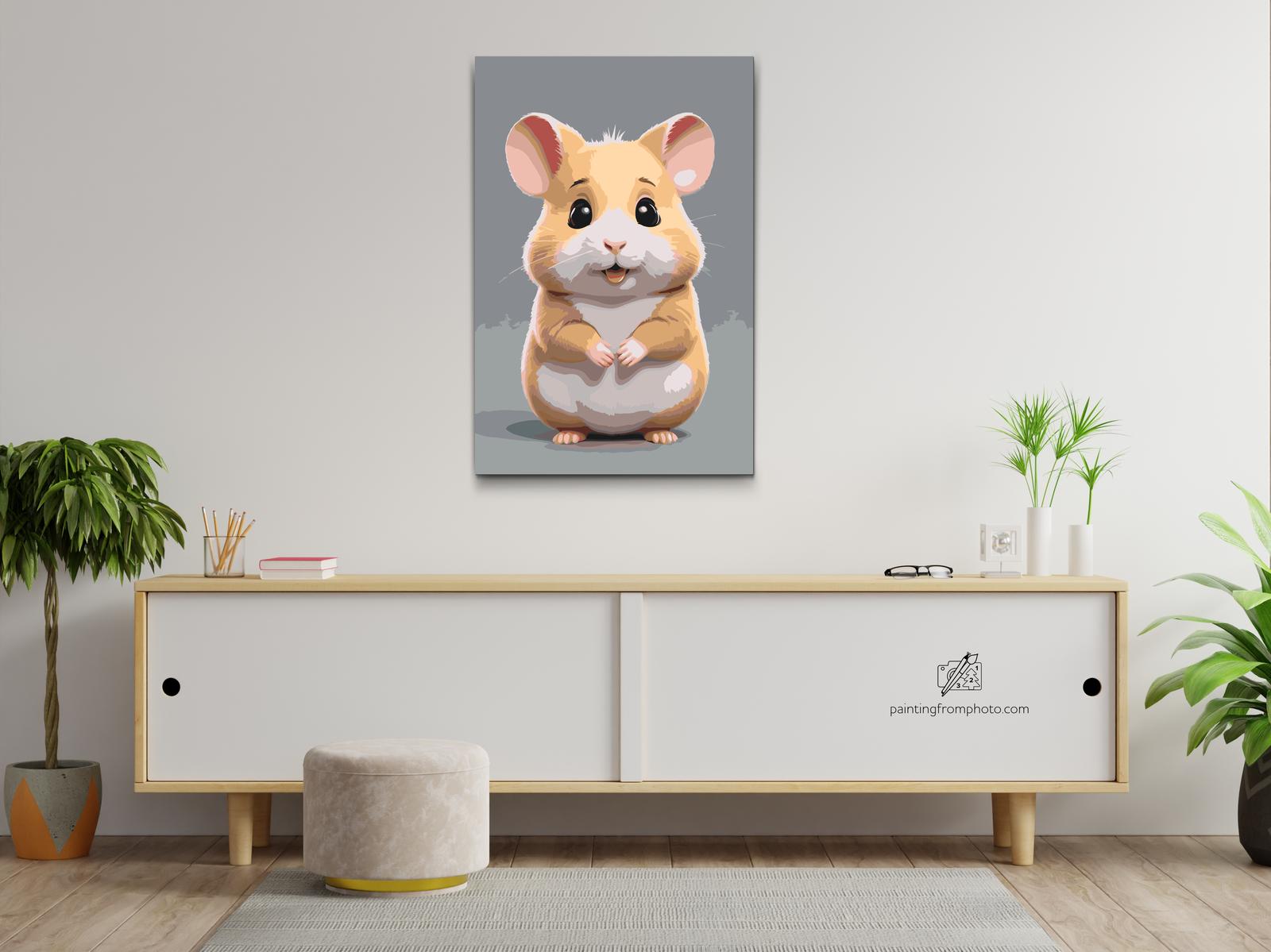 Painting by Numbers - Hamster for children