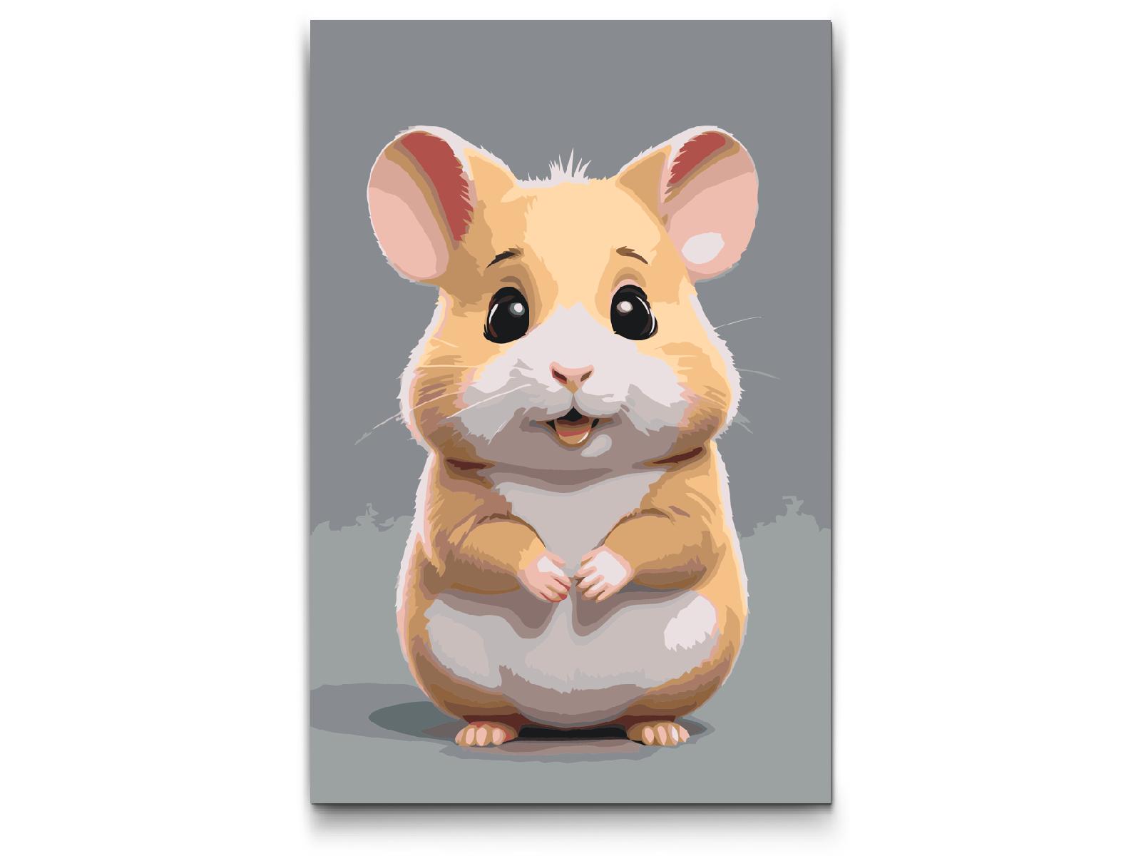 Painting by Numbers - Hamster for children