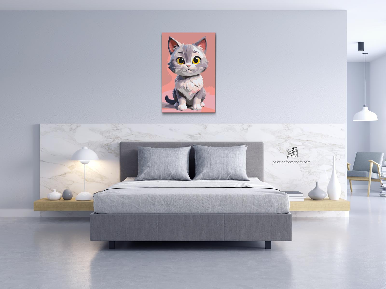 Painting by Numbers - Cat for children
