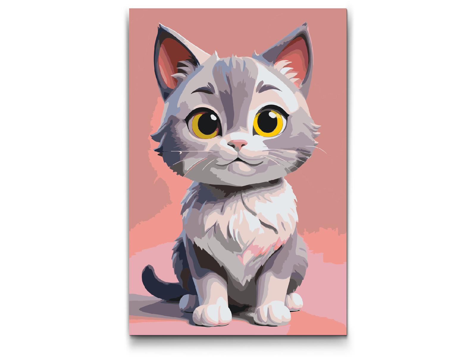 Painting by Numbers - Cat for children