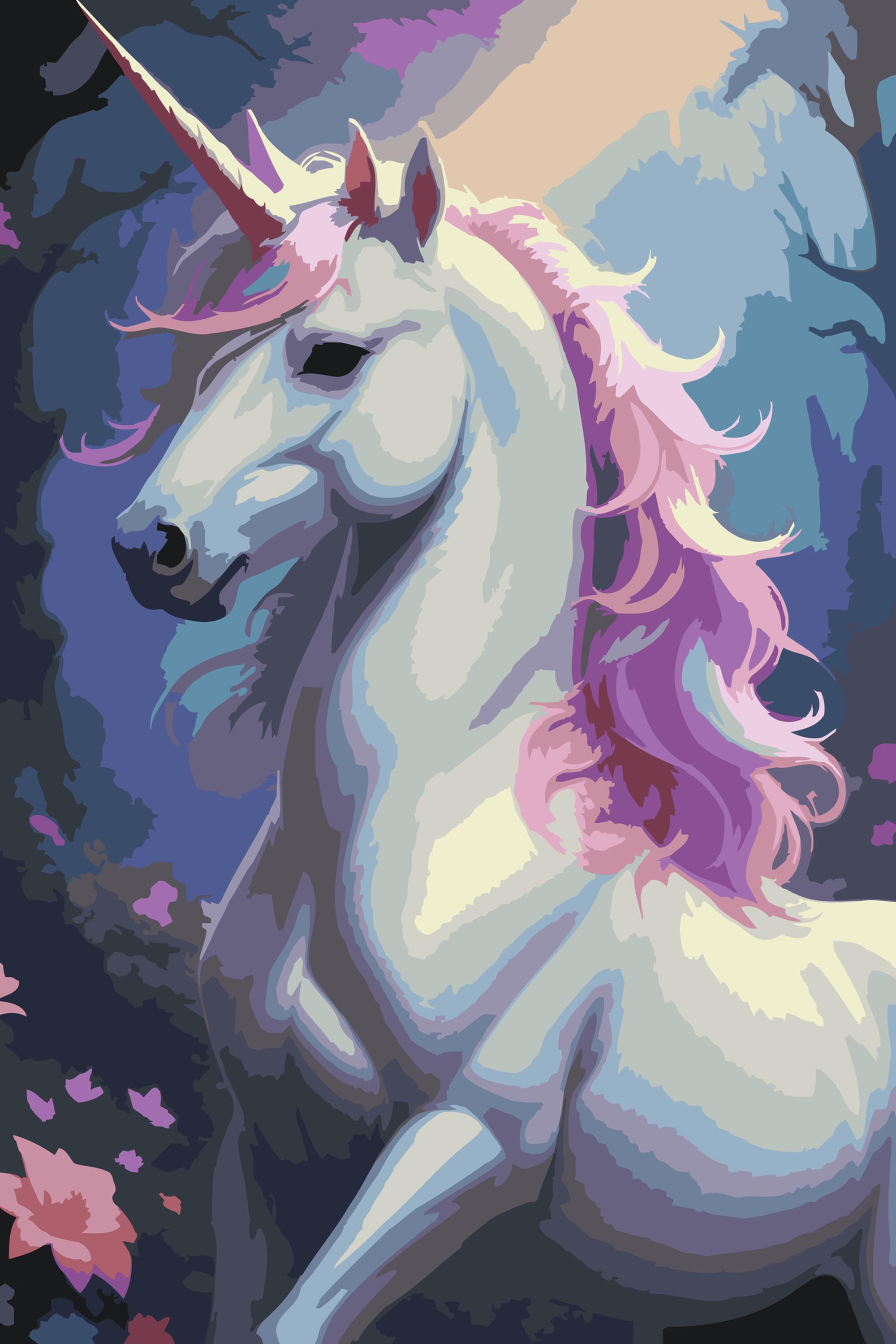 Painting by Numbers - Unicorn from the enchanted forest