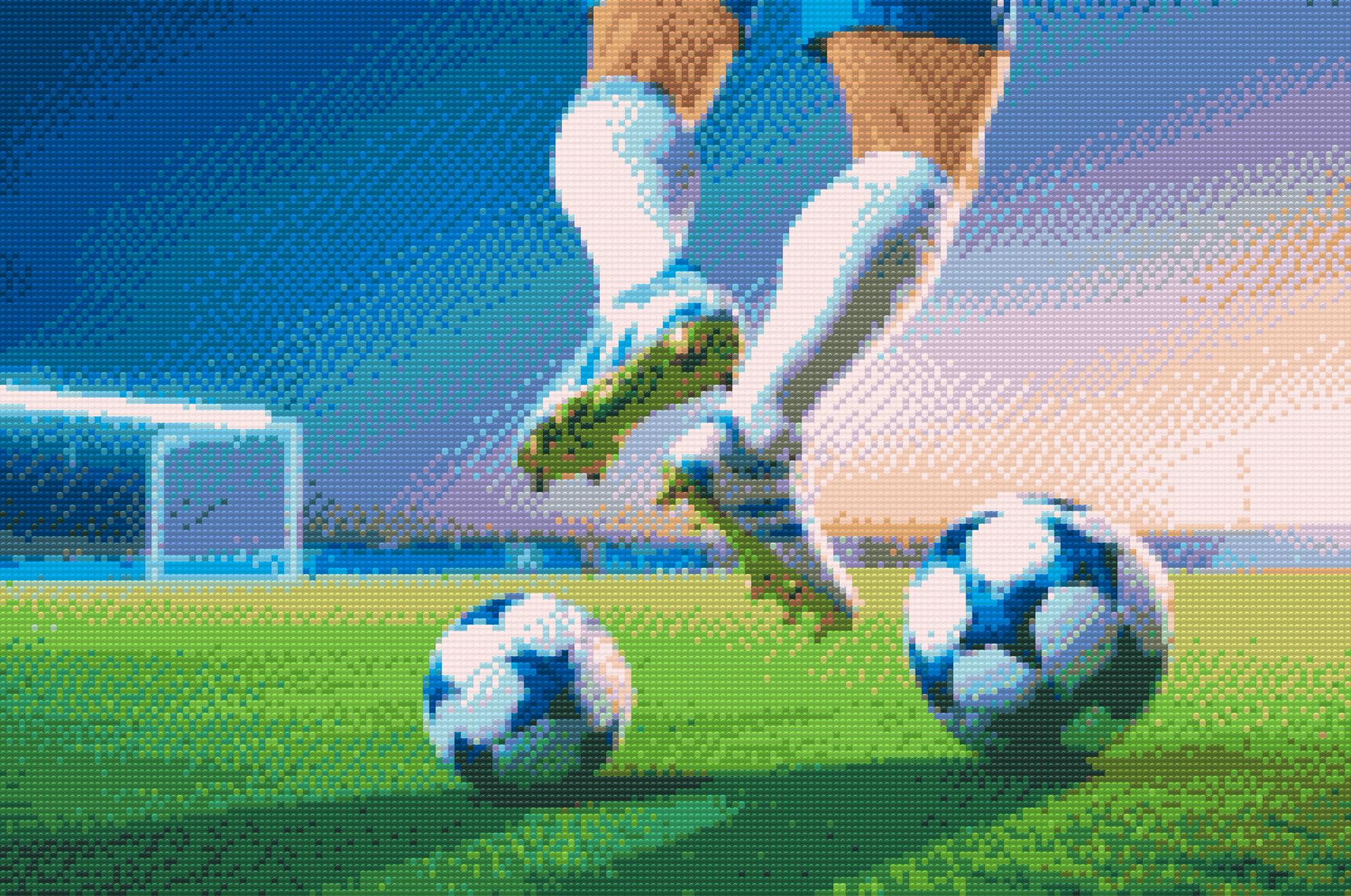 Diamond Paintings - Football on the field