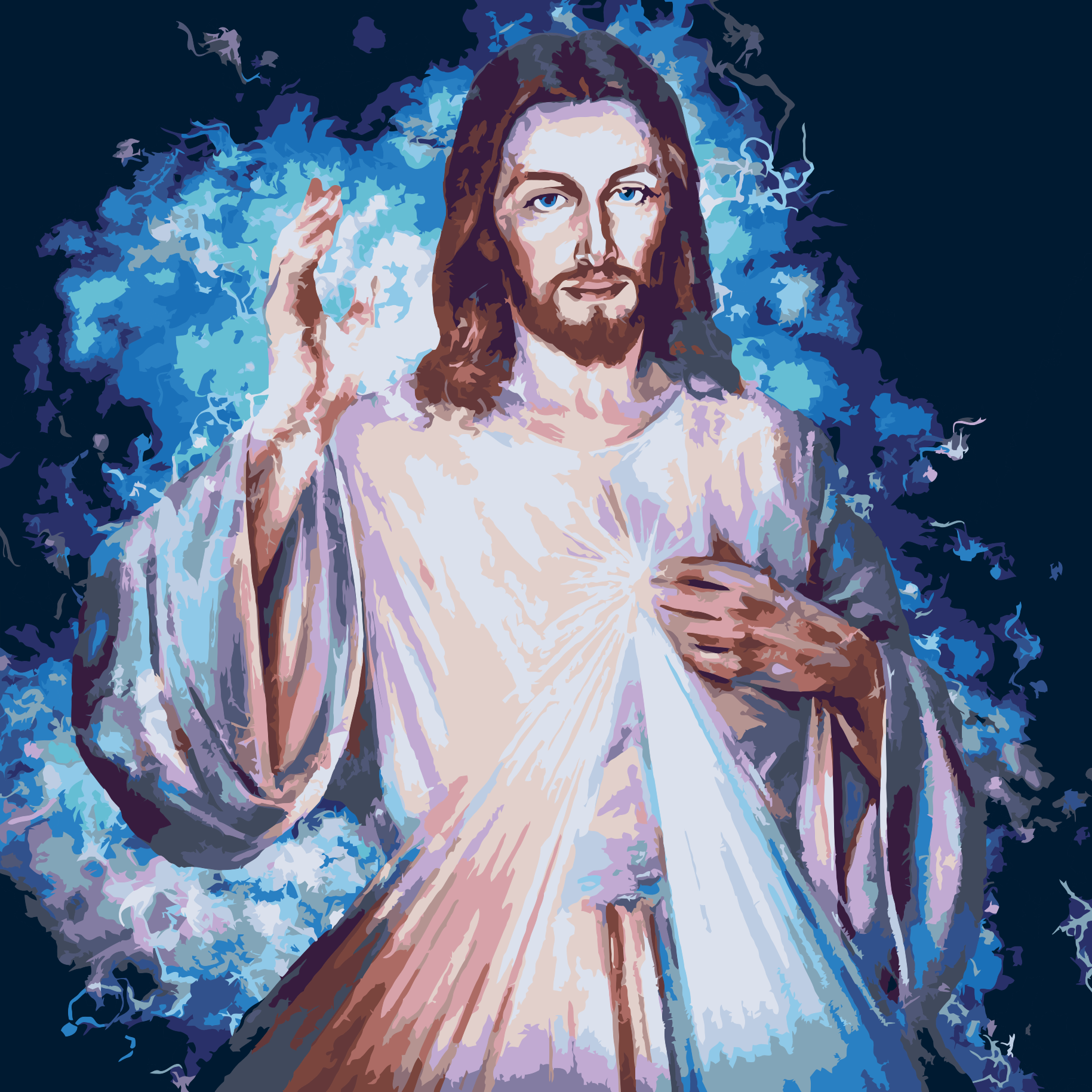Paint by Number - Jesus