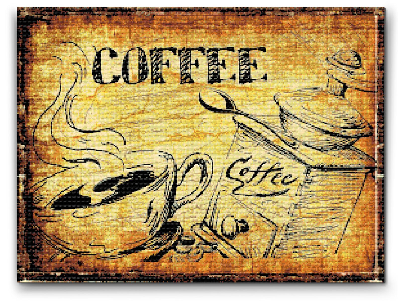 Diamantové malování - Freshly Ground Coffee