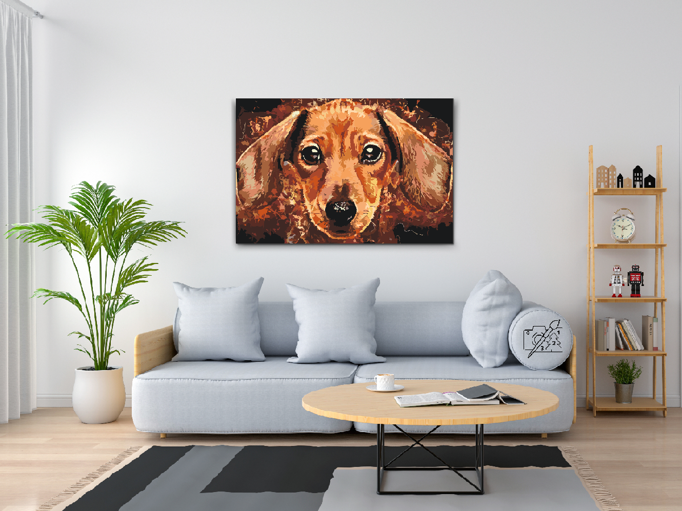 Paint by Number - Dachshund head